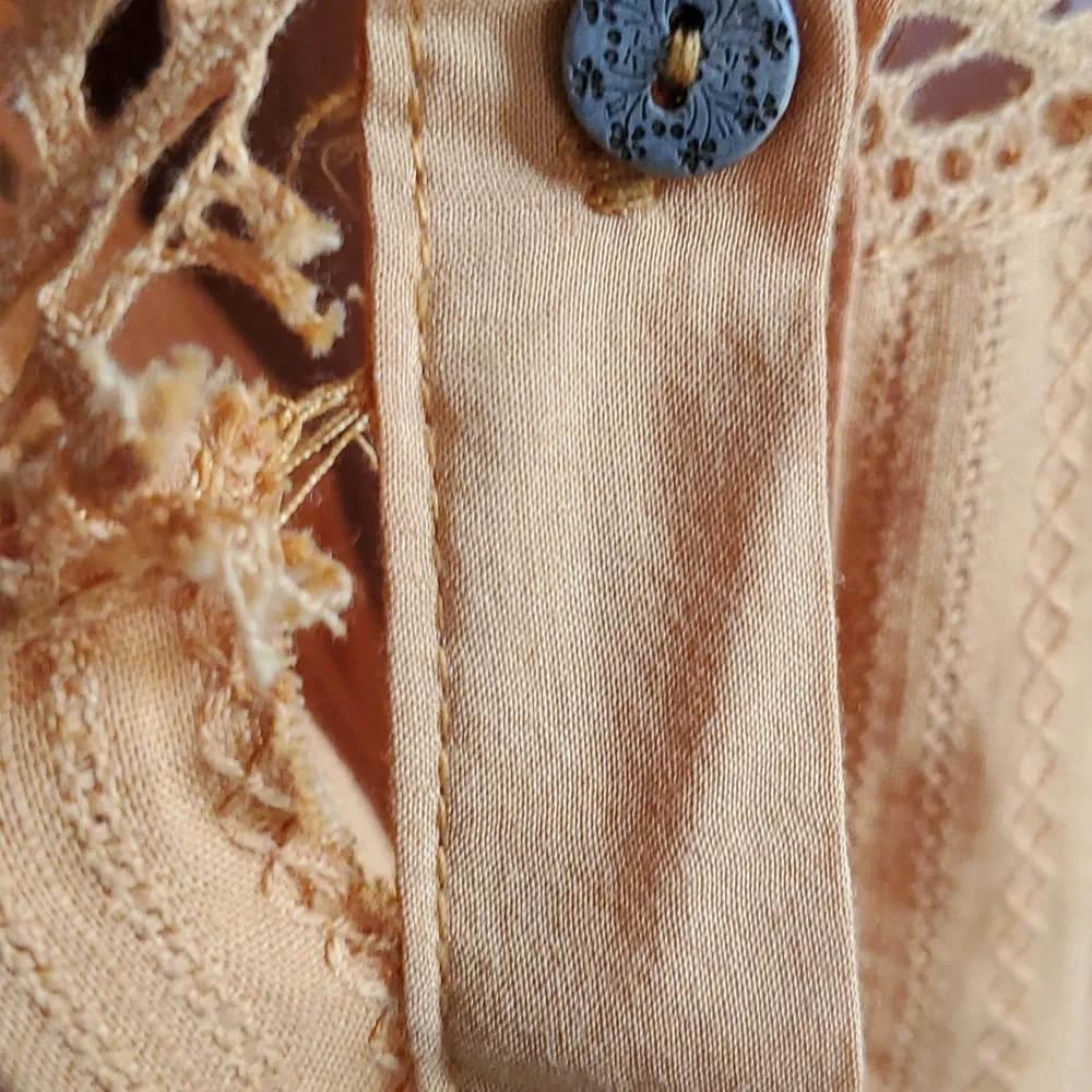 Knox Rose woman's orange buttondown dress size M - Picture 11 of 14